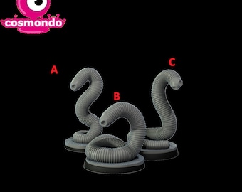 Marsh Worm - Moonlight bayou - Cosmondo | CoC, D&D, WoD - Wysoka szczegółowość druku 3D