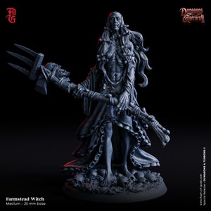 Farmstead Witch - Flesh of Gods | Dungeons and Terrors V 2 - D&D Fantasy Horror RPG - 3D Printed