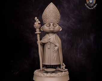 Meercat Priest - Magiczny Familiar - Lubart Miniatures | D&D Fantasy RPG Pathfinder - Druk 3D