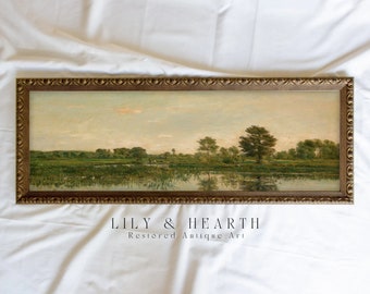 Serene Marsh - Vintage Impressionist Landscape - Modern Cottage Printable