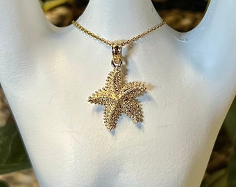 Diamond Starfish Charm/Pendant - 14K Gold | Jewel In the Sea