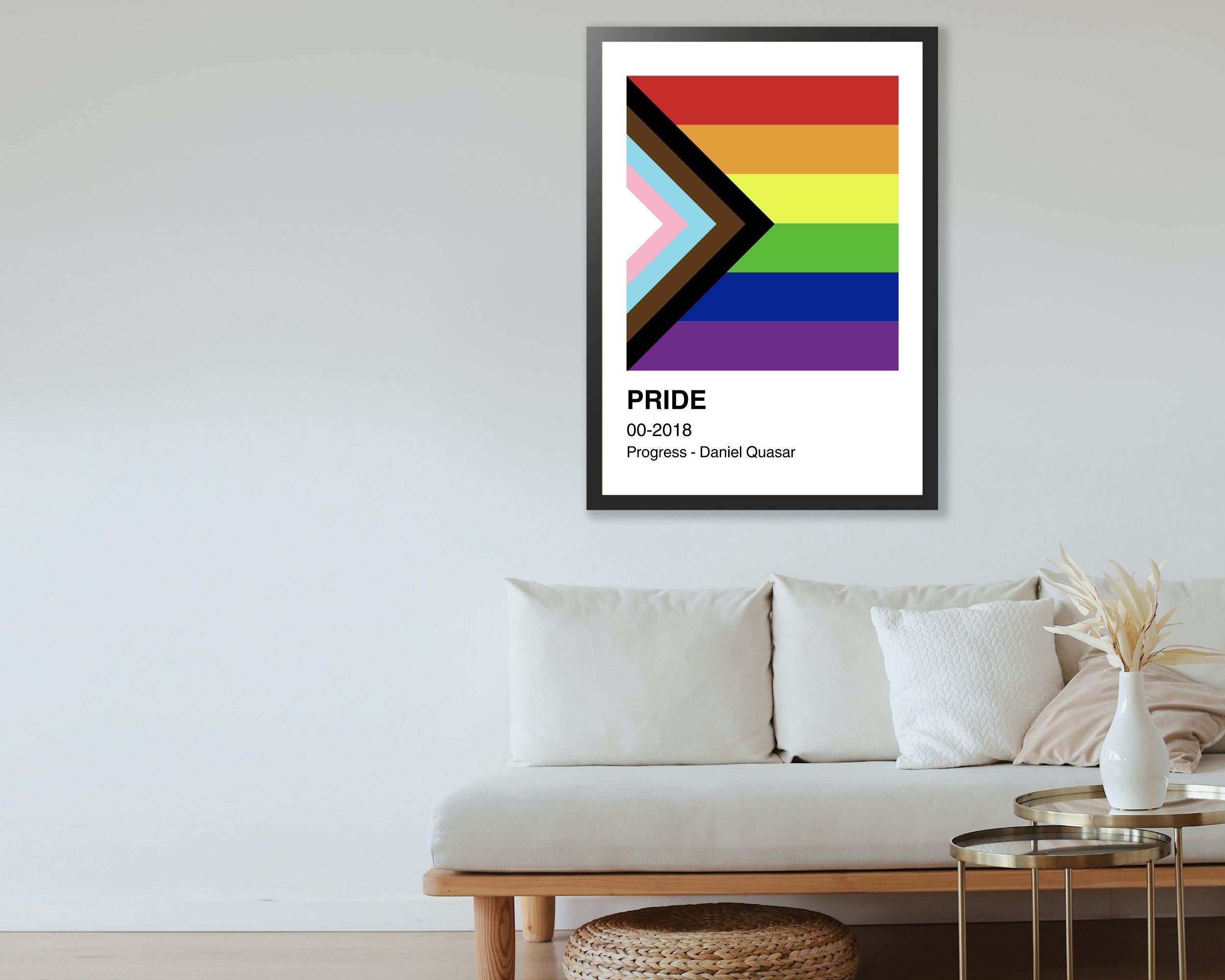 Pride Progress 1 Flag Digital Download LGBTQ Wall Art Pride - Etsy