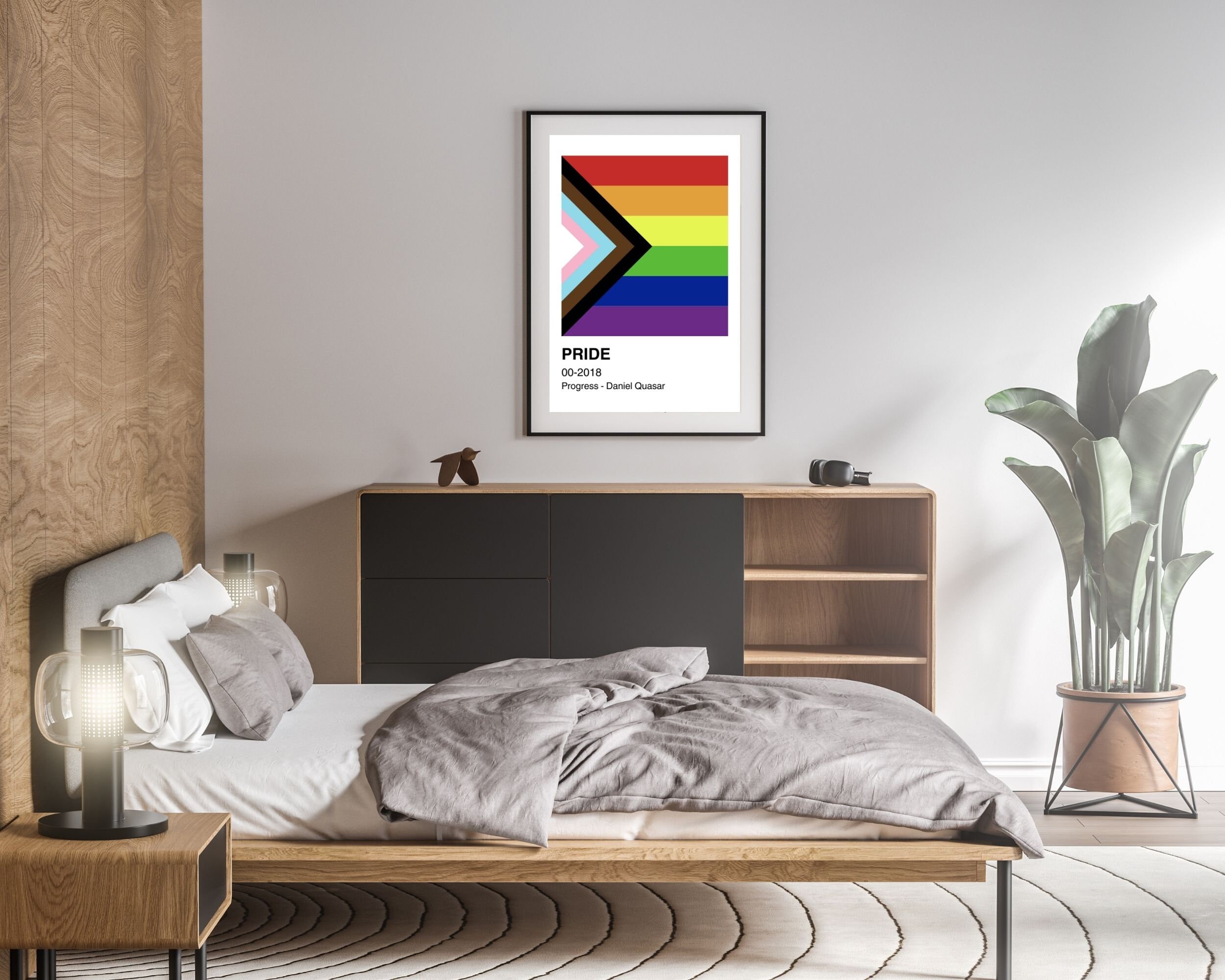 Pride Progress 1 Flag Digital Download LGBTQ Wall Art Pride - Etsy