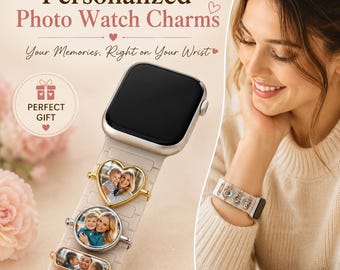 Personalisierter Foto Smartwatch Anhänger: Benutzerdefinierte Jubiläumsschmuck