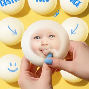 Anpassad ansiktsstressboll, personlig squishy bulle-leksak, rolig present