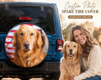 Custom Photo Leather Spare Tire Cover: Personalized Car Decor
