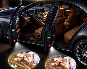 Custom Car Door Projector, Personalized Photo Puddle Light, LED Welcome Lamp
