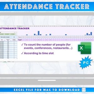 Attendance tracker / Attendante calculation / Count attendance / Event attendance / Restaurant attendance / Attendance tracking