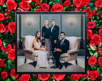Schitts Creek Rose Family Portrait Sticker or Magnet