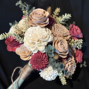 Wedding, bouquet, wood flowers, wedding bouquet, artificial bouquet, Bride bouquet, Bridesmaid bouquet, custom orders
