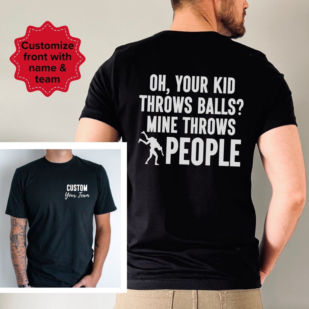 Funny Wrestling Mom or Dad T-shirt Customized With Wrestler Name and ...