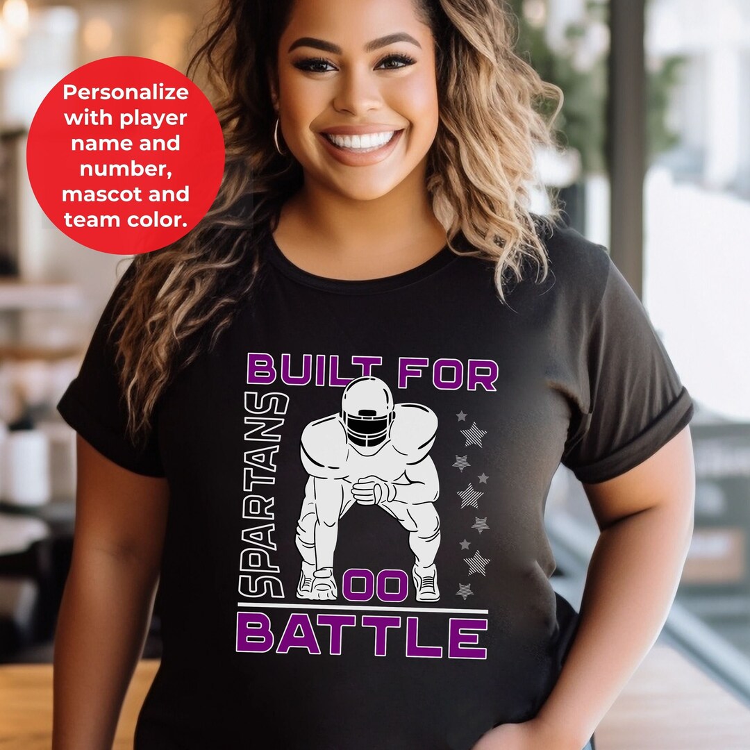 Customizable Football Lineman Mom Shirt With Player Name and Number on Back Etsy