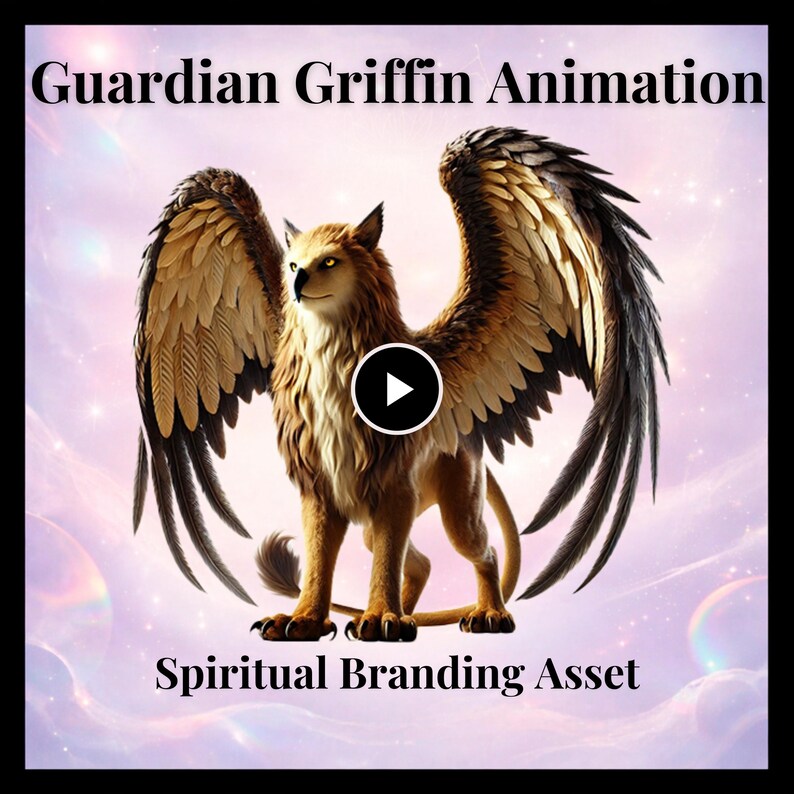 Griffin Key Loop Guardian Griffin Animation – Mythical Protector, Spiritual Energy Loop ...