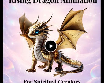 Rising Dragon Animation – Spiritual Loop, Ascension Energy Overlay (Digital Download)