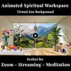 Spiritual Animated Background Loop, Nature View, Relaxing MP4 (Digital Download)