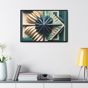 3D Framed Canvas Art Print, Modern Art Print, Art Deco, Boho, 3D painting, Art Print, Modern Contemporary Art, Three Dimensional Art