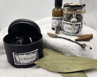 Altar-Set der Göttin Morrigan, keltische heidnische Opfergaben