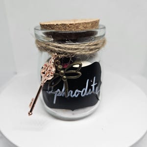 Altar Jar - Goddess Aphrodite includes herbs, gems, and other offerings