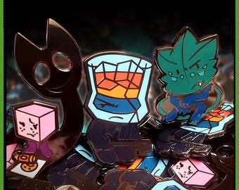Brandy, Minty, and Sugarcube/Host Enamel Pins