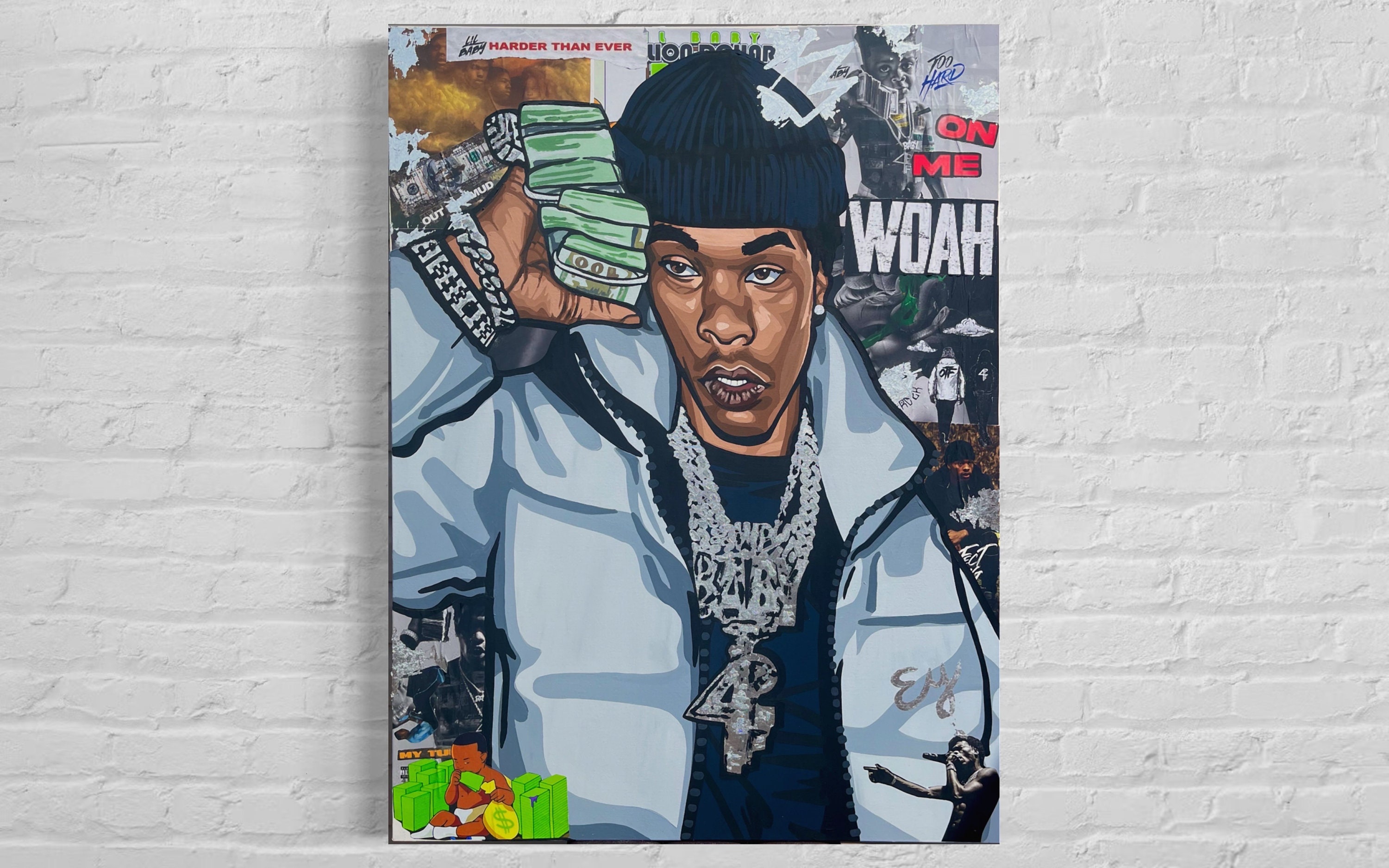 DRAGON VINES King Von Rapper Poster Canvas Poster Wall Art Room Bedroom  Hip-hop He Grew Up as Childhood Friends With Rapper Lil Durk Posters For  Wall 16x24 Inch : : Home 