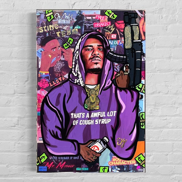 24x36 inch drakeo poster print art