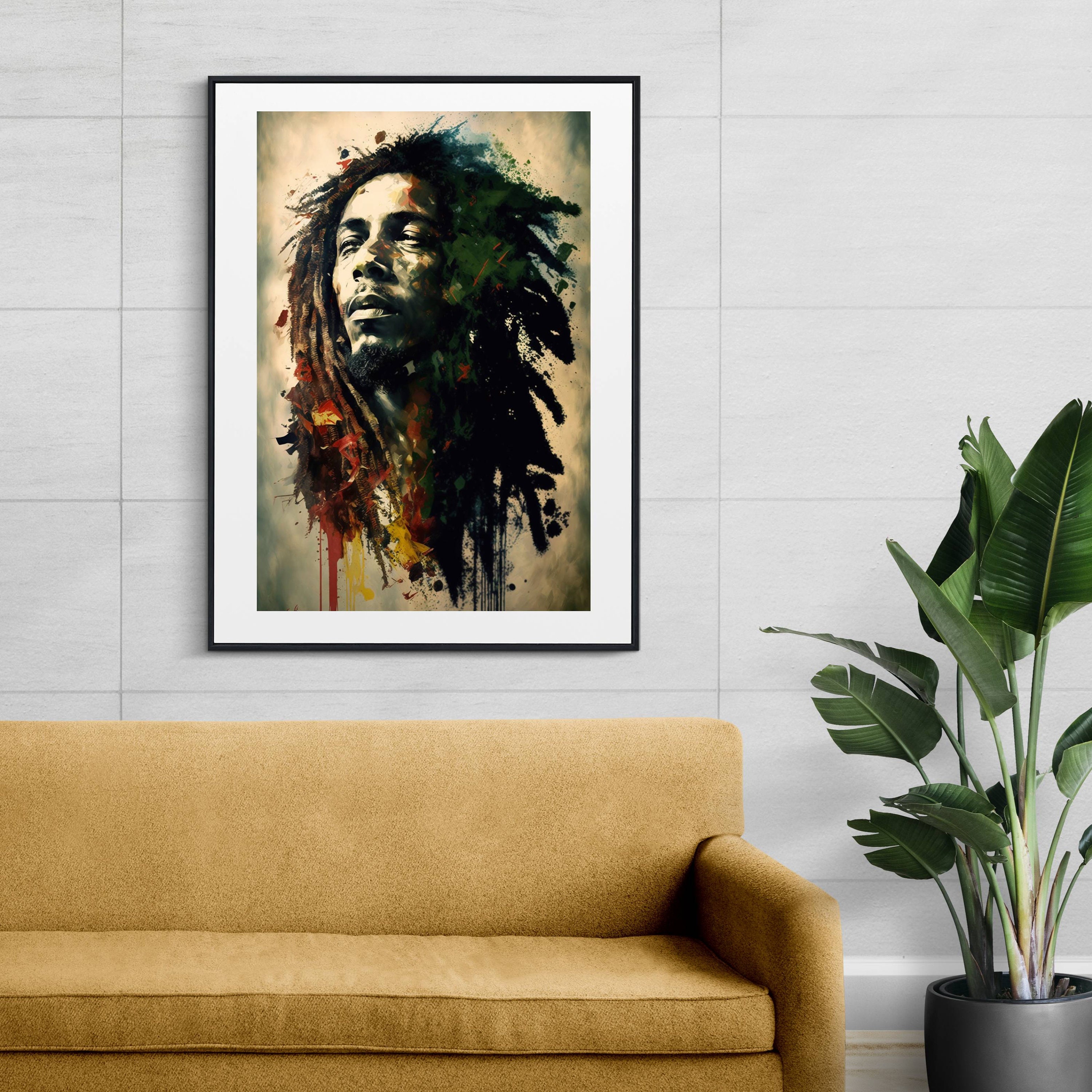Bob marley painting - Etsy 日本