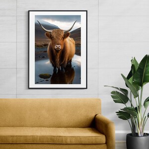 Highland Cow - Digital Download, Printable Wall Art, Wall Decor, Home Decor, Print Wall Art Poster.
