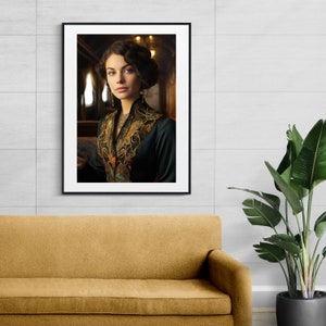 Agatha On The Orient Express - Digital Download, Printable Wall Art, Wall Decor, Print Wall Art Poster.