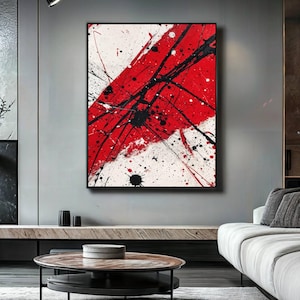 Jackson Pollock Style Painting Jackson Pollock Style abstract painting Pollock Abstract art Modern Abstract Colorful Fine Art