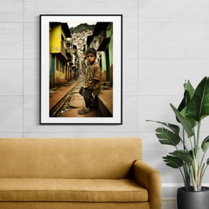 Favela boy - Digital Download, Printable Wall Art, Wall Decor, Print Wall Art Poster.