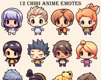 ¡12 gestos de anime Chibi para Twitch, Discord y más!