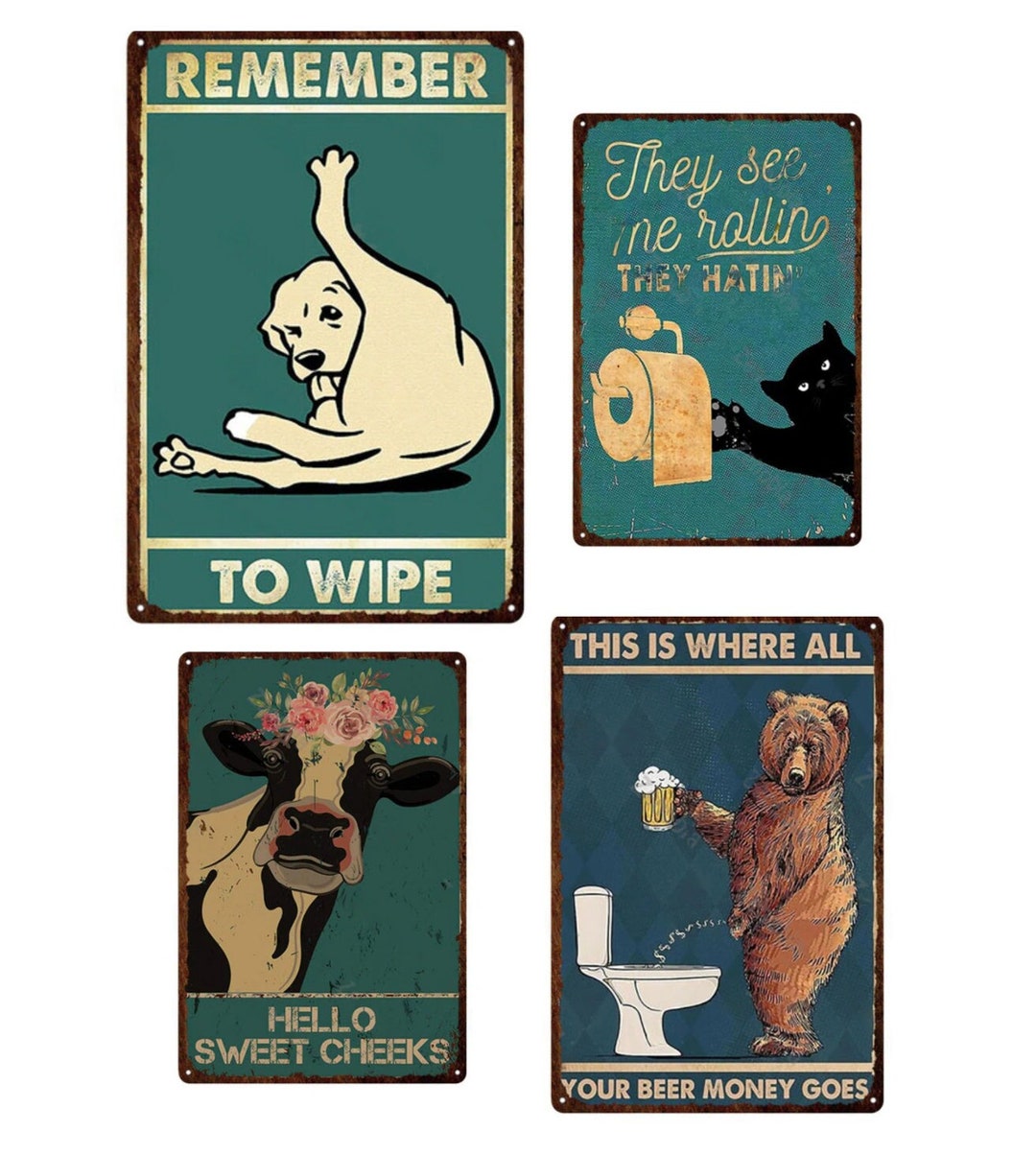 Bathroom Sign / Bathroom Wall Decor / Funny Bathroom / Hello - Etsy Canada