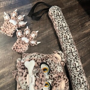 Gray FUR Cheetah Pant Set