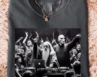 Camiseta de DJ Dumb & Dark Wiz con colores cómodos, Harry P, camiseta de fiesta de fantasía, camiseta de concierto, regalo para fans de HP