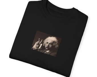 ALBERT EINSTEIN camisa de colores cómodos, einstein, signo de la paz, camisa de Albert Einstein, regalo genial, regalo divertido, camisa divertida