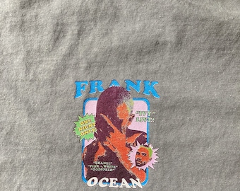 Camisa PREMIUM FRANK OCEAN Blond, Frank Ocean Blond, Camisa Rap Hip Hop Vintage, Regalo de fan, Frank Ocean, Canal naranja, Camisa rubia