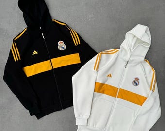 Sudadera blanca retro de fútbol bordada / Sudadera vintage de cuello redondo de fútbol / Jersey unisex / Regalo inspirado en ropa deportiva