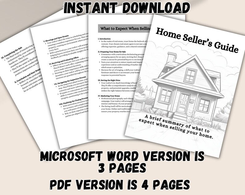 Real Estate Seller's Guide, Prepare Your Clients for the Sales Process, Realtor Client Walkthrough, Educate Clients Selling Their Home. image 2
