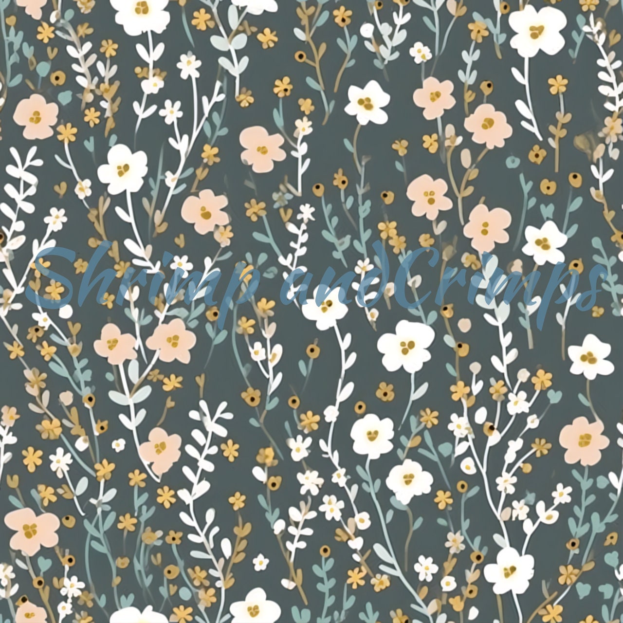 Baby Floral Digital Paper 8 Seamless Prints, Flowers Digital Paper ...