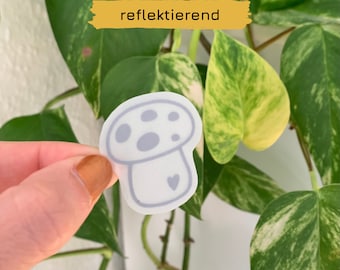 Pilz - Aufbügler / Bügelbild reflektierend | DIY Hunger