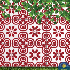 Hemera Tile Stencil-Cement Tile Stencils for Painting Tile-Moroccan Tile Stencil for Easy Home Decor-Reusable Tile Stencil for Home Makeover