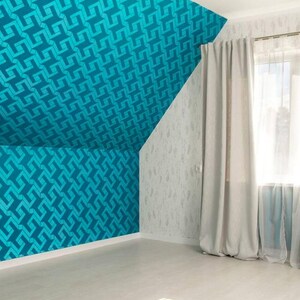 Aineias Wall Art Stencil - Better than Wallpaper - Easy to Use Wall Stencils for a Quick Room Update - Modern Stencil for Painting Walls
