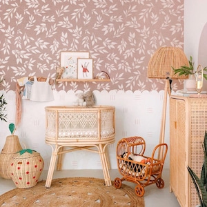 Bion Wall Art Stencil - Botanical Floral, Flower Style Decor-Floral Stencil for Walls instead of Floral Wallpaper-Large Flower Wall Stencil