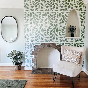 Lucinda Wall Art Stencil - Classic Large Wallpaper Design - Easy DIY Wall Decor - Floral Stencil for Walls instead of Floral Wallpaper