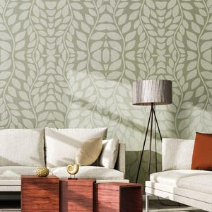 Cora Wall Art Stencil - Floral Stencil for Walls instead of Floral Wallpaper - Large Flower Stencils for Painting-Nature Stencils for Walls