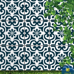 Herodotus Tile Stencil-DIY Tile Makeover-Easy Tile DIY Home Decor-Moroccan Tile Stencil for Easy Home Decor-Reusable Tile Stencils for Floor