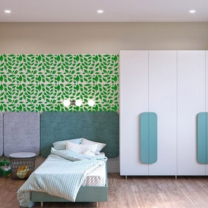 Tyche Botanical Stencil - Botanical Wall Stencils instead of Wallpaper-Floral Design for Quick and Easy Home Improvement-Floral Wall Stencil