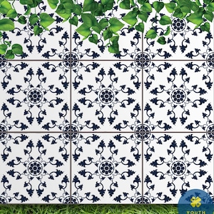 Roxana Tile Stencil - Moroccan Tile Stencils for Easy DIY Home Decor - Stencil for Painting Tiles - Tile Stencil for Painting Floor and Wall