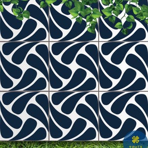 Kleoniki Tile Stencil-DIY Tile Makeover-Easy and Quick Tile Update-Reusable Tile Stencils for DIY Home Decor-Tile Stencil for Painting Walls