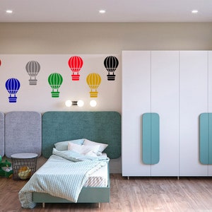 Quintin Balloon Kids Stencil-DIY Kids Decor-Kids Room Hot Air Balloon Stencil-DIY Nursery Decor-Kids Wall Stencil Set for Nursery Wall Decor